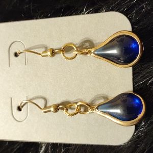 Blue Teardrop Earrings